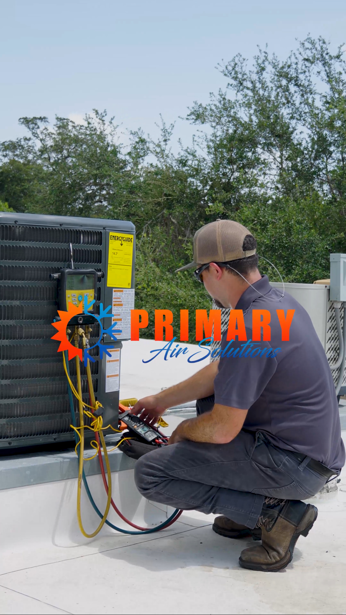 Primary Air technician at work